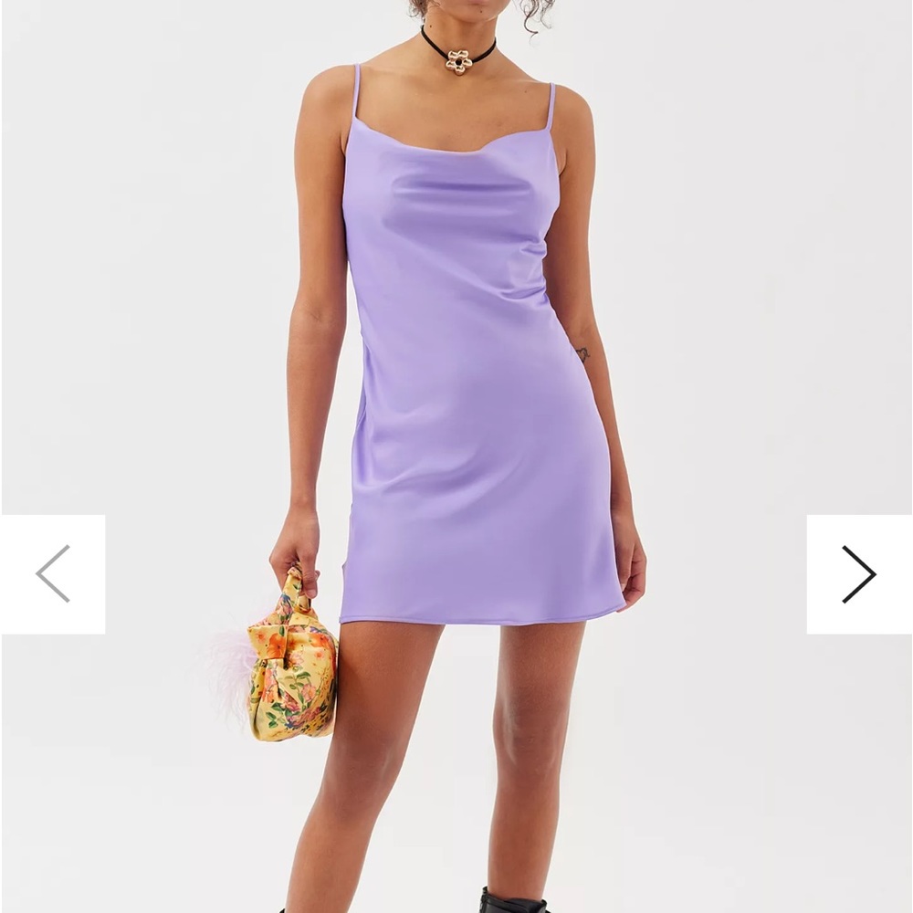 UO Mallory Cowl Neck Slip Dress